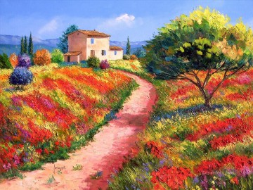 French Landscape garden Oil Paintings